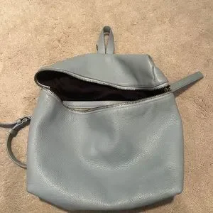 Kara | Bags | Kara Blue Leather Backpack | Poshmark display picture 2